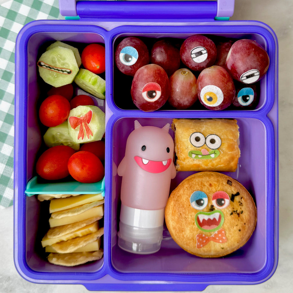 lunchbox ideas for kids - lunchbox accessories - fun faces - food picks - sticketies