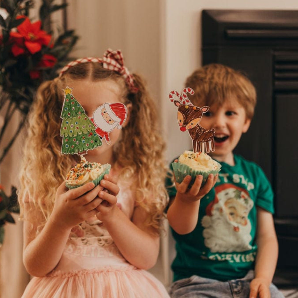 christmas cupcakes. Cupcake kit for kids. No nasties 