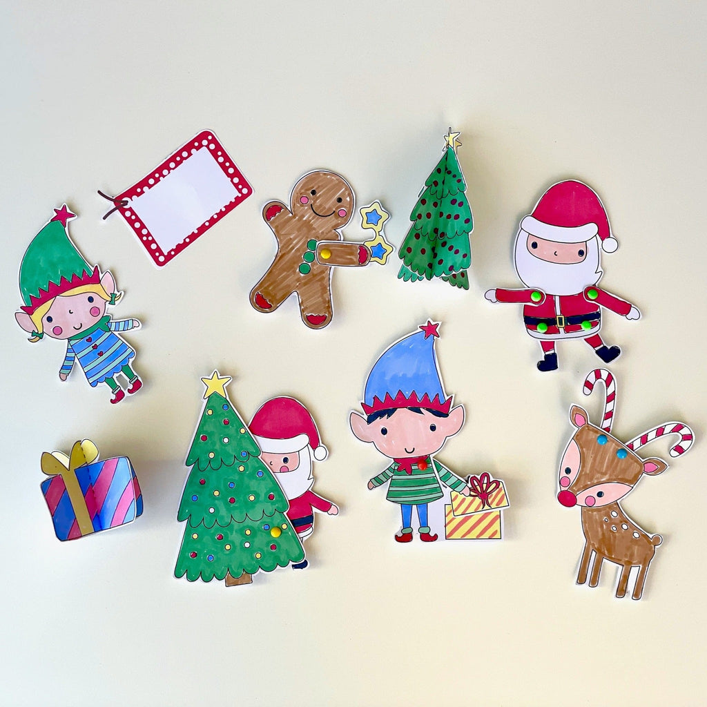 christmas cupcake toppers. Christmas craft for kids. 