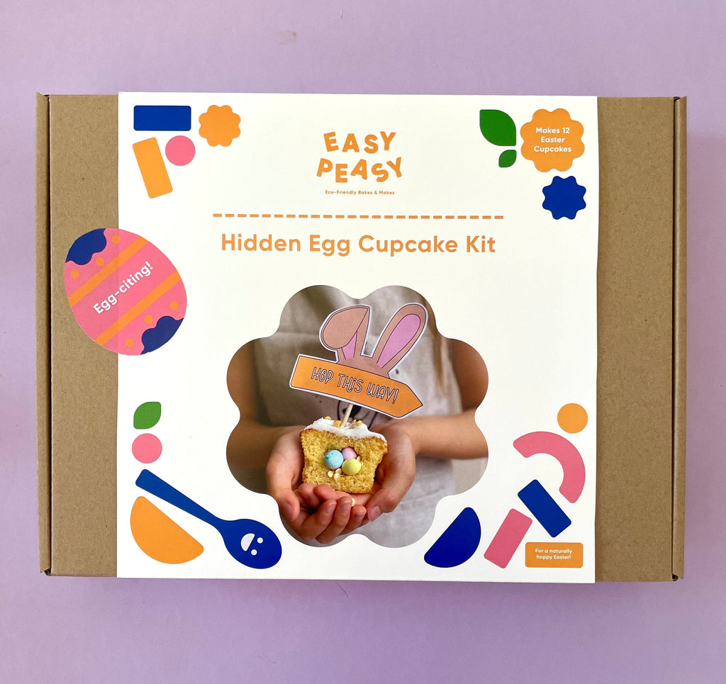 Easy Peasy Cakes packaing. Eco friendly packaging. Great design. 